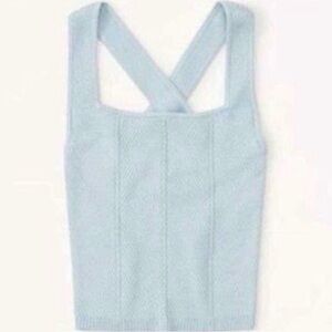 Women's Light Blue Knit Tank Top